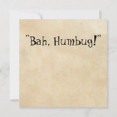 Scrooge Kerstkaart (Achterkant)