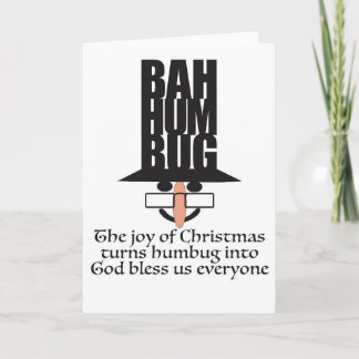 Scrooge kerstkaart kaart