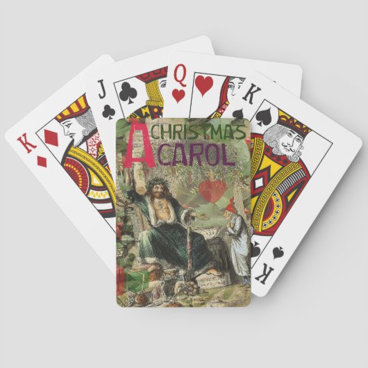 Scrooge Kerstlied Kunstprint Kunst Pokerkaarten (Achterkant)