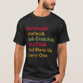 Scrooge Marley Festive Modern Dickens Kerstmis T-shirt