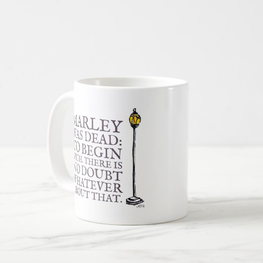 Scrooge Marley Personalized Charles Dickens Koffiemok (Voorkant links)