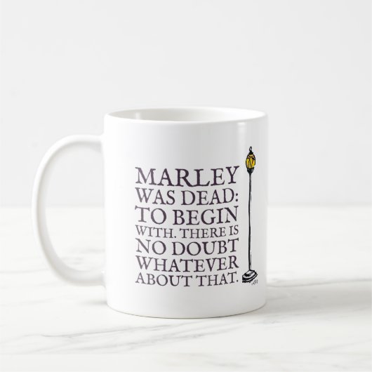 Scrooge Marley Personalized Charles Dickens Koffiemok (Links)
