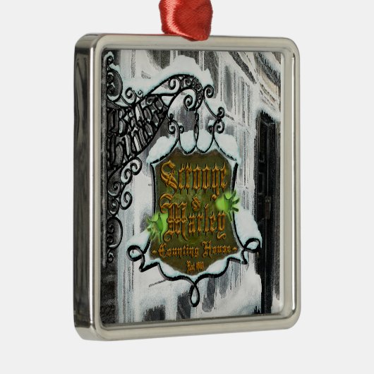 Scrooge&MarleySignScene Metalen Ornament (Rechts)
