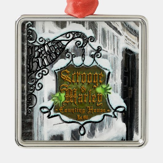 Scrooge&MarleySignScene Metalen Ornament (Voorkant)