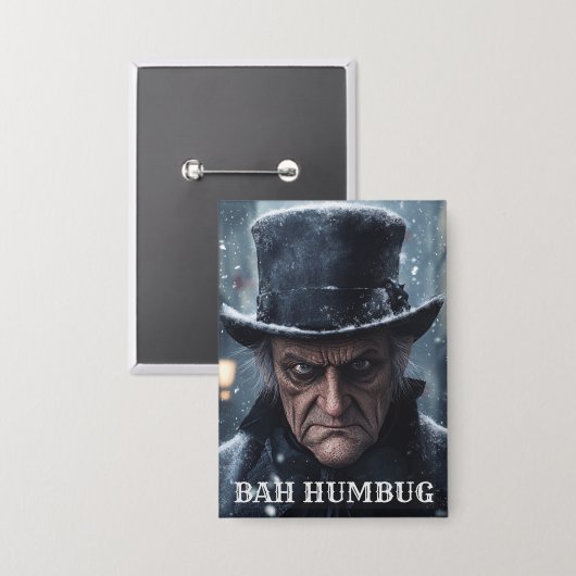 Scrooge Rectangle Button (Voorkant / Achterkant)