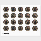 Scrooge-Stickers Ronde Sticker (Vel)