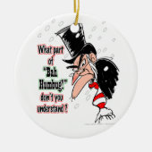 "Scrooge"-versiering Keramisch Ornament (Voorkant)