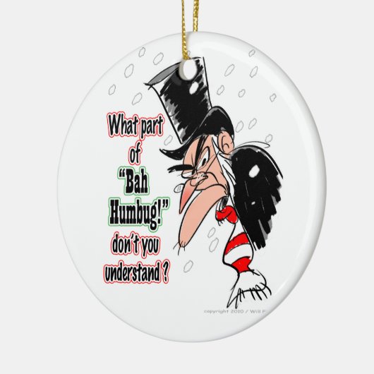 "Scrooge"-versiering Keramisch Ornament (Links)