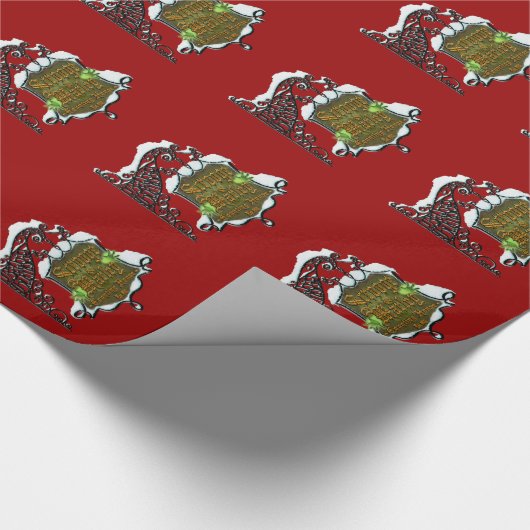 ScroogeHauntedSign Cadeaupapier (Hoek)