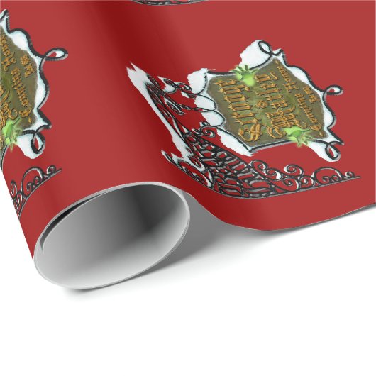 ScroogeHauntedSign Cadeaupapier (Rol Hoek)