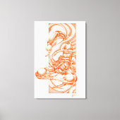 Scropion dotwork canvas afdruk (Voorkant)