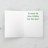 Scrounge Up Vakantie Leuke Kerst Kaart (Binnen)
