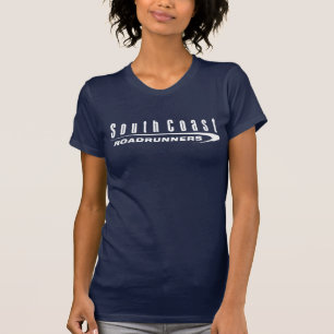 SCRR Donkere korte hoes Shirt Witte Logo voor vrou