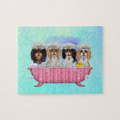 Scrub-a-Dub-Four Cavaliers in a Tub Puzzle Legpuzzel (Horizontaal)