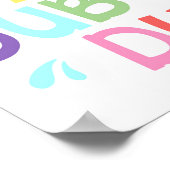 Scrub A Dub Kinder Bathroom Poster (Hoek)