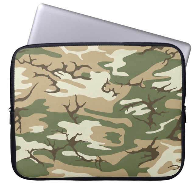 Scrub Camo Laptop Sleeve (Voorkant)