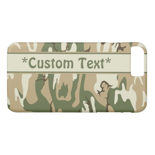Scrub Camo met aangepaste tekst Case-Mate iPhone Case (Achterkant (Horizontaal))