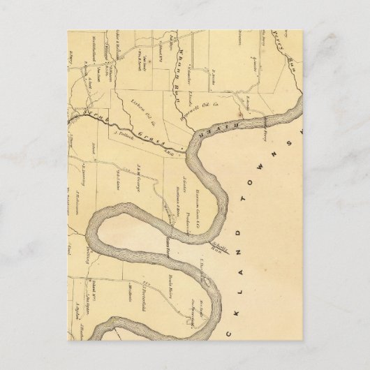 Scrub Grass Township Briefkaart (Voorkant)