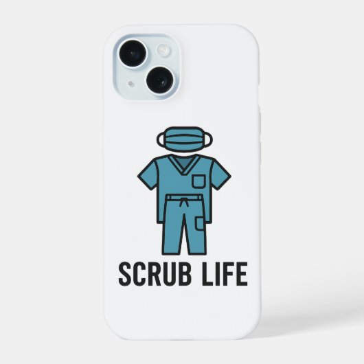 Scrub Life Apple 15 iPhone Hoes Case (Achterkant)