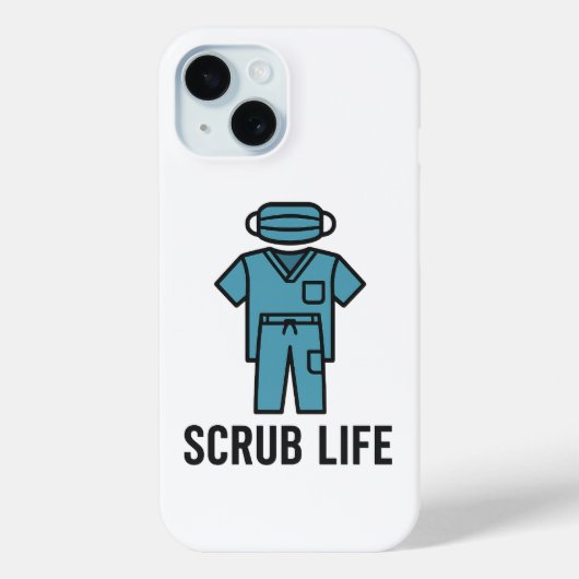 Scrub Life Apple 15 iPhone hoesje (Achterkant)