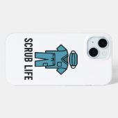Scrub Life Apple 15 iPhone hoesje (Achterkant (horizontaal))