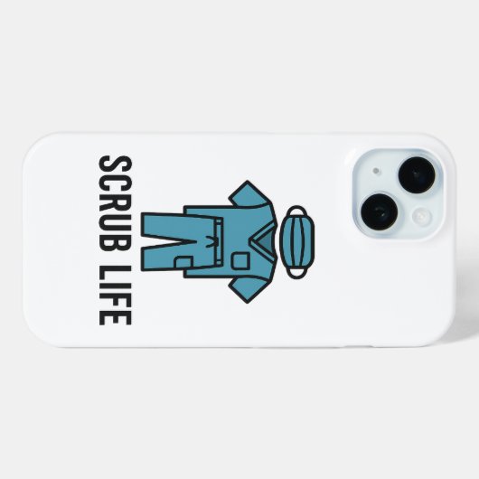 Scrub Life Apple 15 iPhone hoesje (Achterkant (horizontaal))