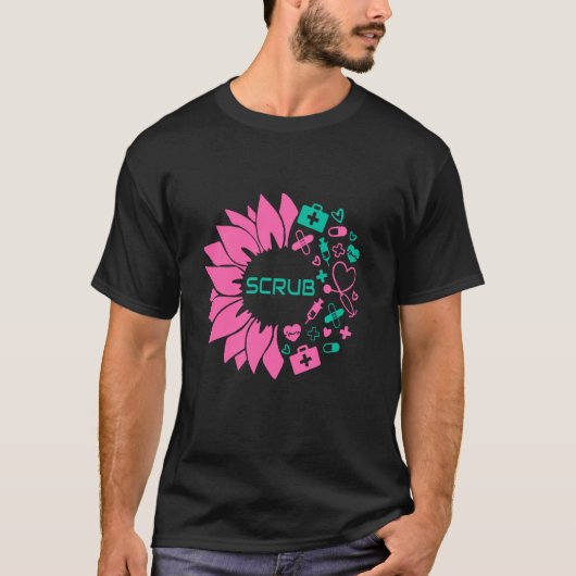 Scrub Life Zonnebloem Zondag Zenuwdag Week 2021 Ch T-shirt (Voorkant)