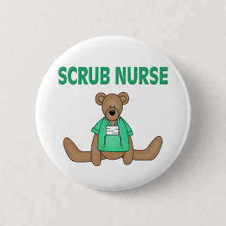 Scrub Nurse Beer Ronde Button 5,7 Cm