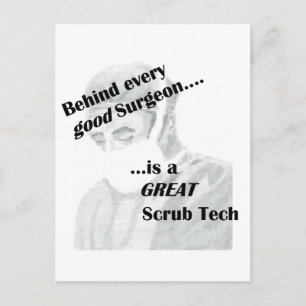 Scrub Tech Briefkaart