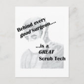 Scrub Tech Briefkaart (Voorkant)