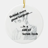 Scrub Tech Keramisch Ornament (Voorkant)