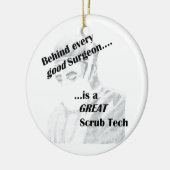 Scrub Tech Keramisch Ornament (Links)