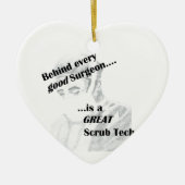 Scrub Tech Keramisch Ornament (Voorkant)