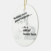 Scrub Tech Keramisch Ornament (Links)