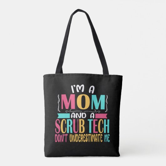 Scrub Tech Mam Surg Technologist Technicus Gift Tote Bag (Achterkant)