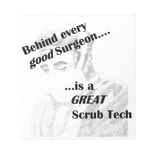 Scrub Tech Notitieblok (Voorkant)