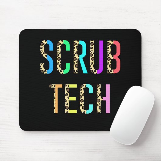 Scrub Tech Surg Scrub Technoloog Gift Funny Muismat (Met muis)