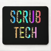 Scrub Tech Surg Scrub Technoloog Gift Funny Muismat (Voorkant)