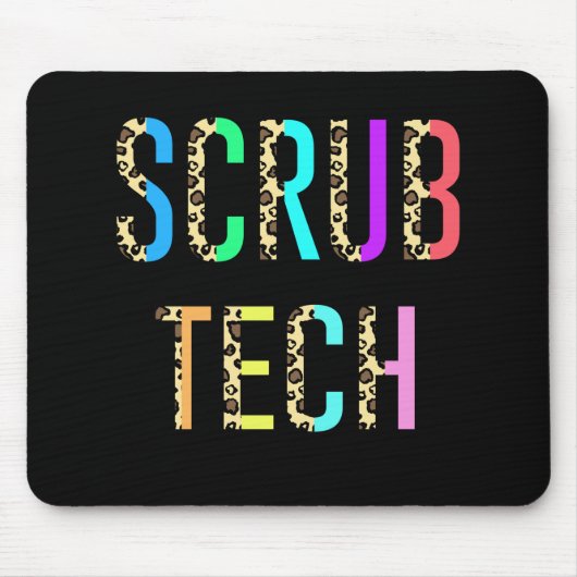 Scrub Tech Surg Scrub Technoloog Gift Funny Muismat (Voorkant)