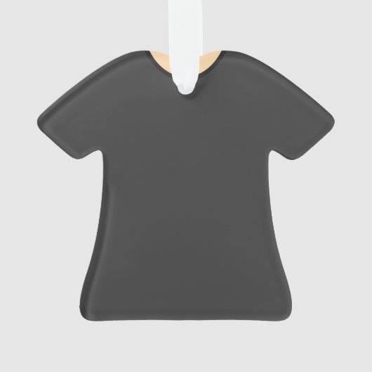 Scrub Top Ornament — Grijze bovenkant met lichte h (achterkant)