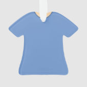 Scrub Top Ornament - Surgisch blauw met lichte hui (achterkant)