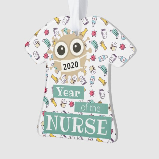 Scrub Uniform, Cute Nurse Ornament (voorkant)