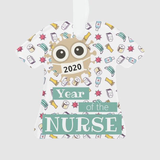 Scrub Uniform, Cute Nurse Ornament (voorkant)