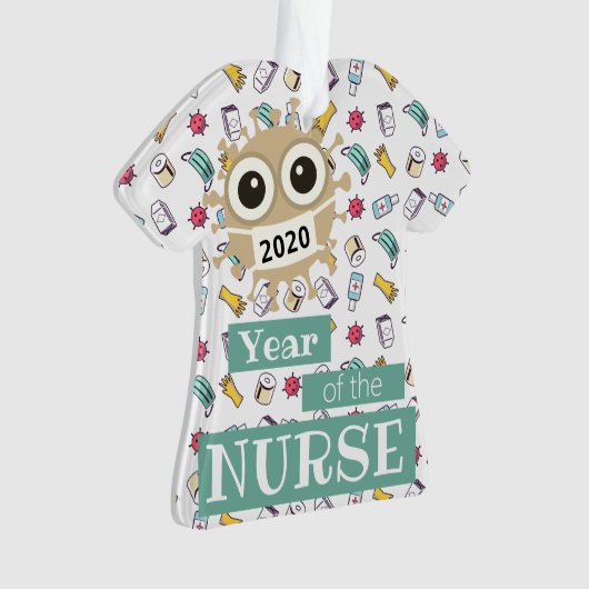Scrub Uniform, Cute Nurse Ornament (voorkant)