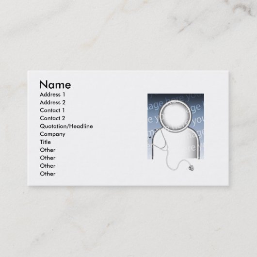 Scrubs - Bedrijven Visitekaartje (Voorkant)