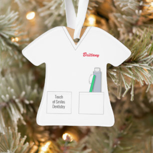 Scrubs Dental Assistant Dentist Professional Ornament