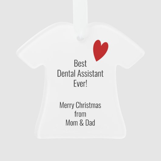Scrubs Dental Assistant Dentist Professional Ornament (achterkant)