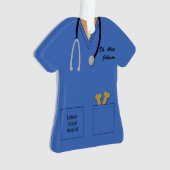 Scrubs diergeneeskundige beroepen ornament (voorkant)