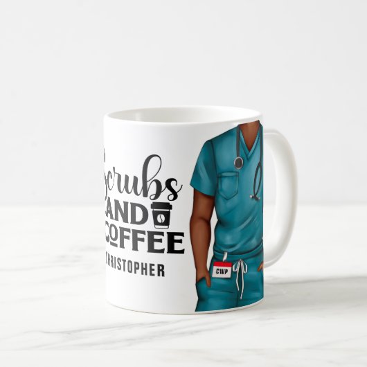 Scrubs en koffiezuster - persoonlijke koffie-Mok Koffiemok (Voorkant rechts)