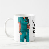 Scrubs en koffiezuster - persoonlijke koffie-Mok Koffiemok (Links)